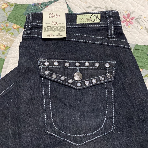KABA JEANS Capri size 13 - Picture 2 of 9